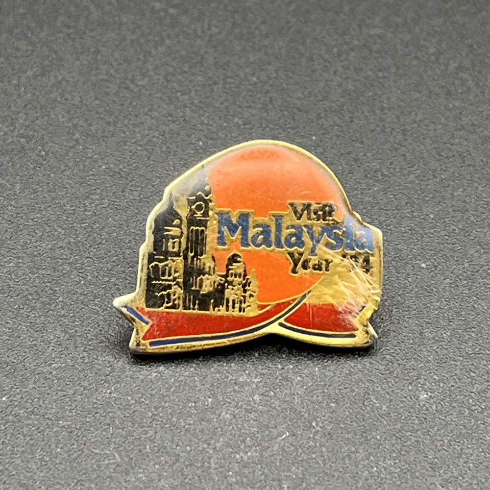 Vintage Visit Malaysia 1994 Lapel Hat Pin